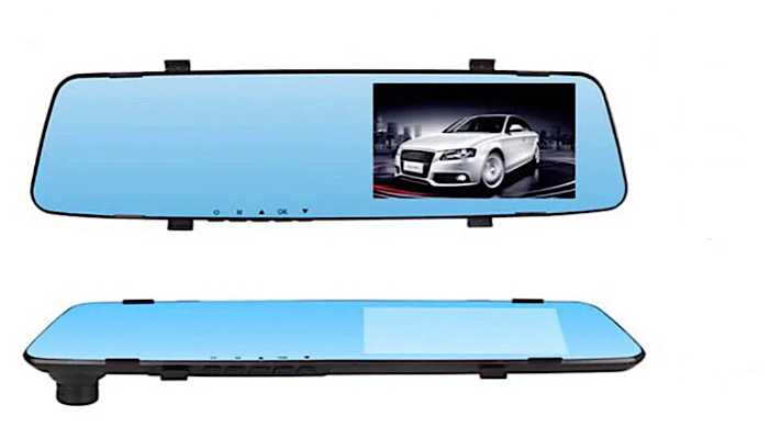 Видеорегистратор Vehicle BlackBOX DVR T605 HD зеркало с двумя камерами BlackBox 1080p фотография 2