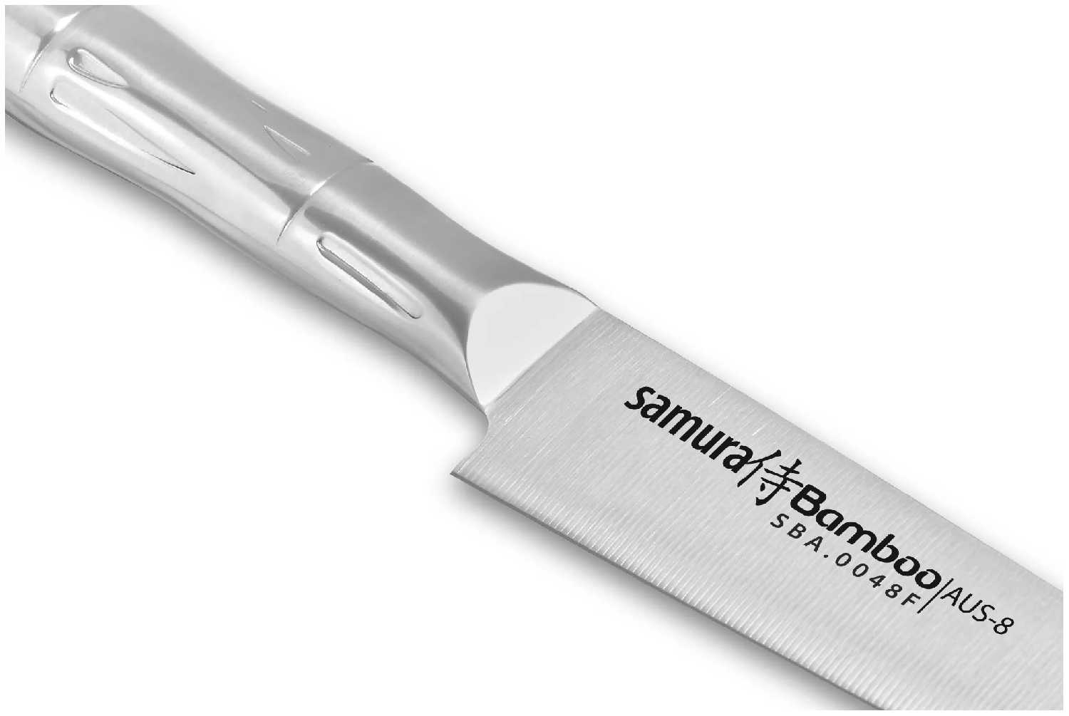 Кухонный нож Samura Bamboo SBA-0048F филейный, длина лезвия 22,4см фотография 2
