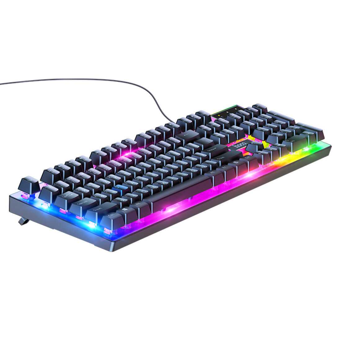Игровая проводная клавиатура с мышкой Hoco GM18 Luminous gaming (русские буквы) фотография 14