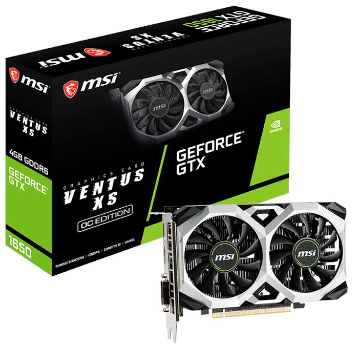 Видеокарта MSI GeForce GTX 1650 D6 VENTUS XS OC 4GB фотография 4