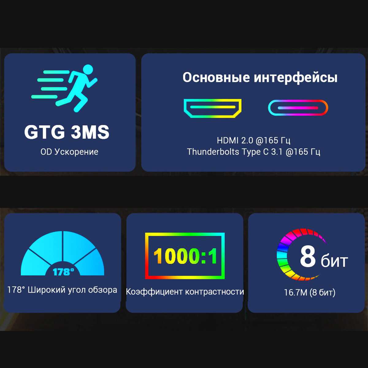 Портативный монитор ZEUSLAP P16 19201200 120Hz фотография 3