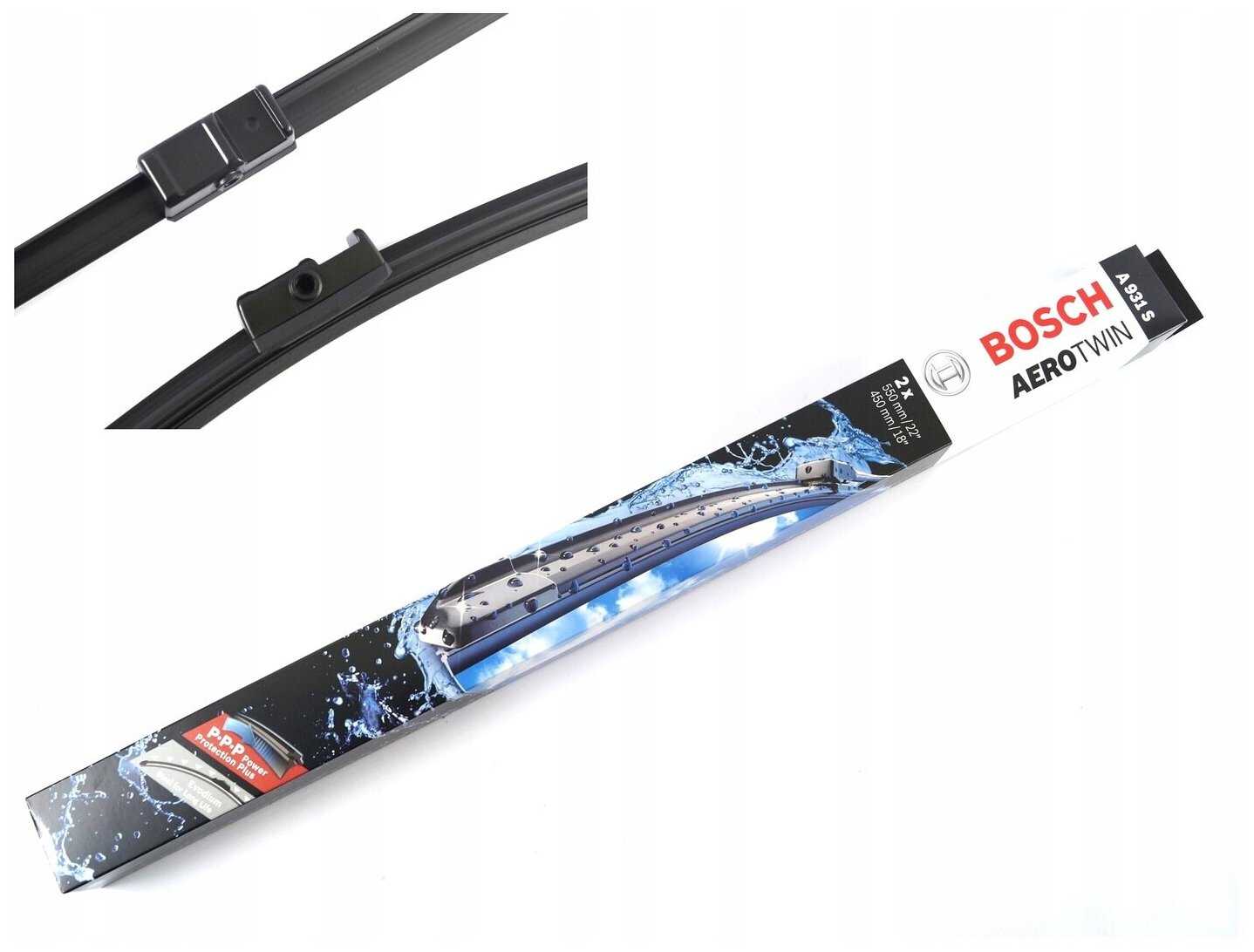 Щетка стеклоочистителя бескаркасная Bosch Aerotwin A931S, 2 шт. фотография 15