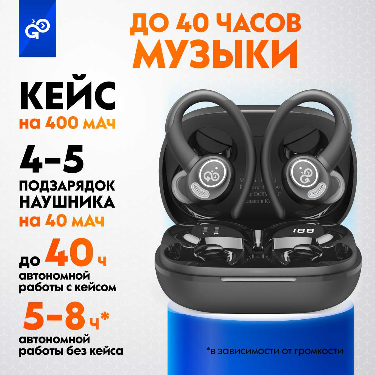 Наушники беспроводные SportBuds Lite фотография 2