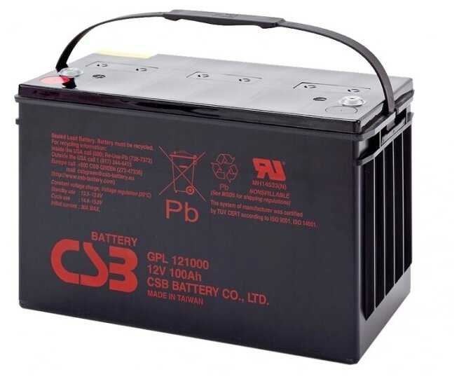 Аккумуляторная батарея CSB GPL 121000 (12В 100 А·ч)