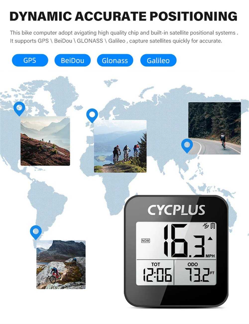 Беспроводной велосипедный одометр CYCPLUS G1 фотография 10