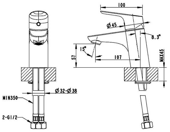 Смеситель Bravat F14898C-1 фотография 2