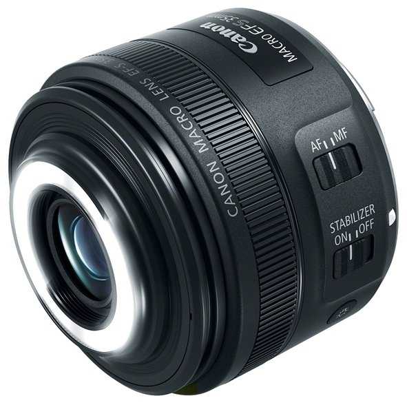 Объектив Canon EF-S 35mm f/2.8 IS STM macro LED фотография 2
