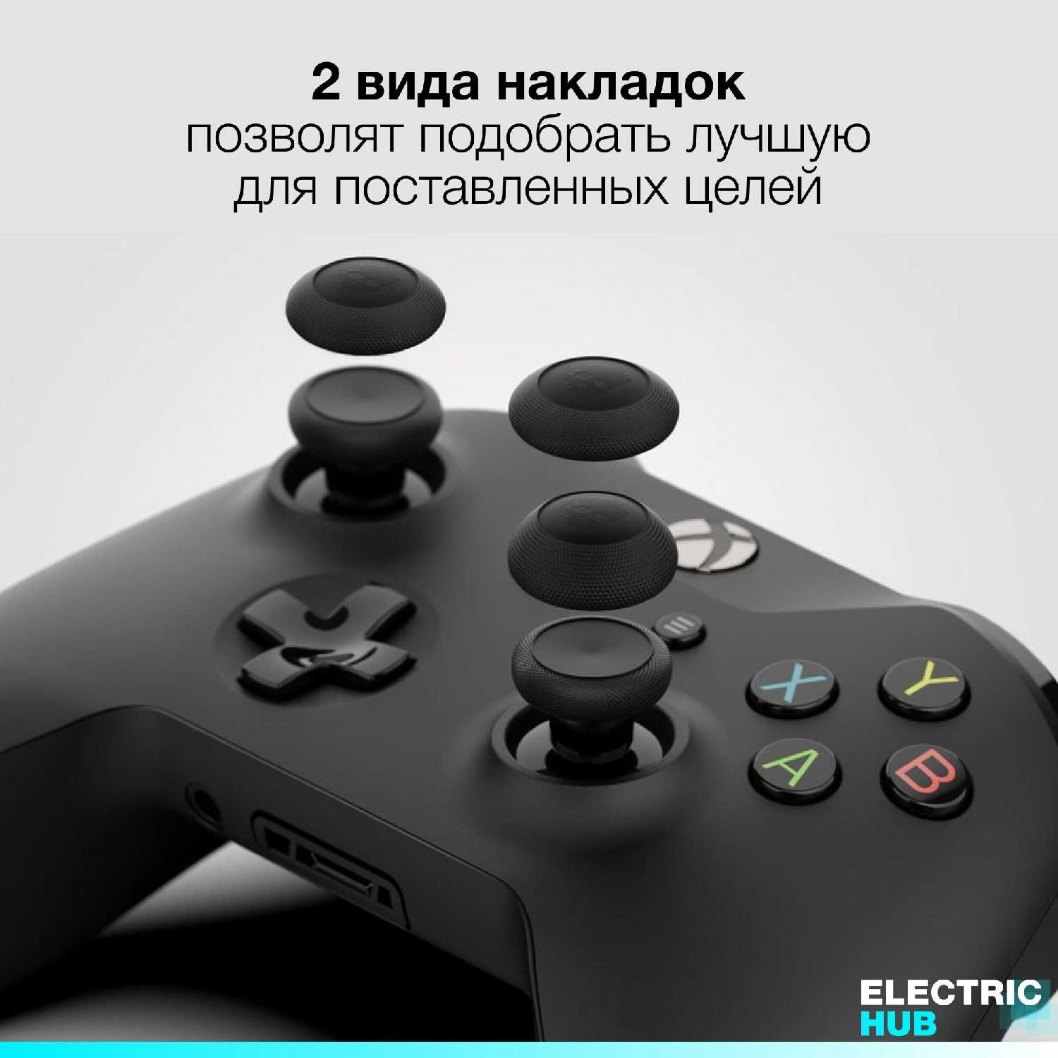 Накладки на стики Skull & Co Convex Thumb Grip (BLACK) фотография 12