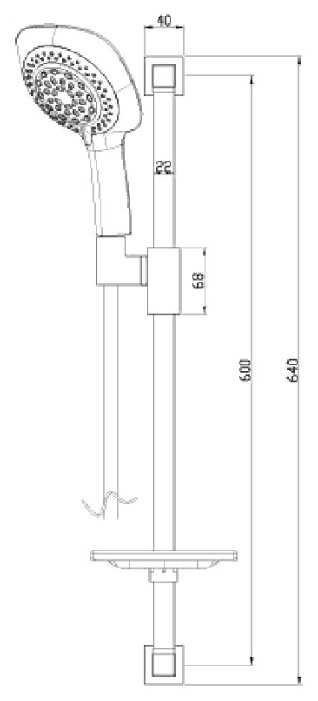 Душевой гарнитур Lemark LM8068C, хром фотография 2