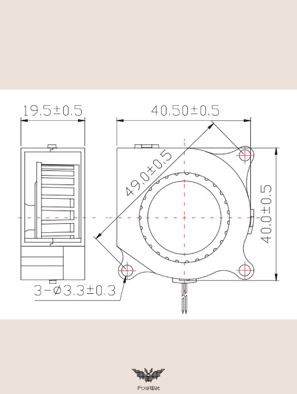 Вентилятор охлаждения радиальный 4020T фотография 2