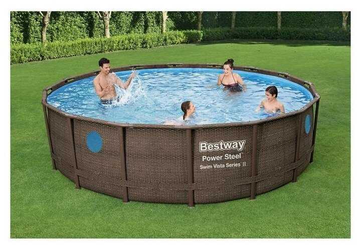 Бассейн Bestway Power Steel Swim Vista Set (56725) фотография 4