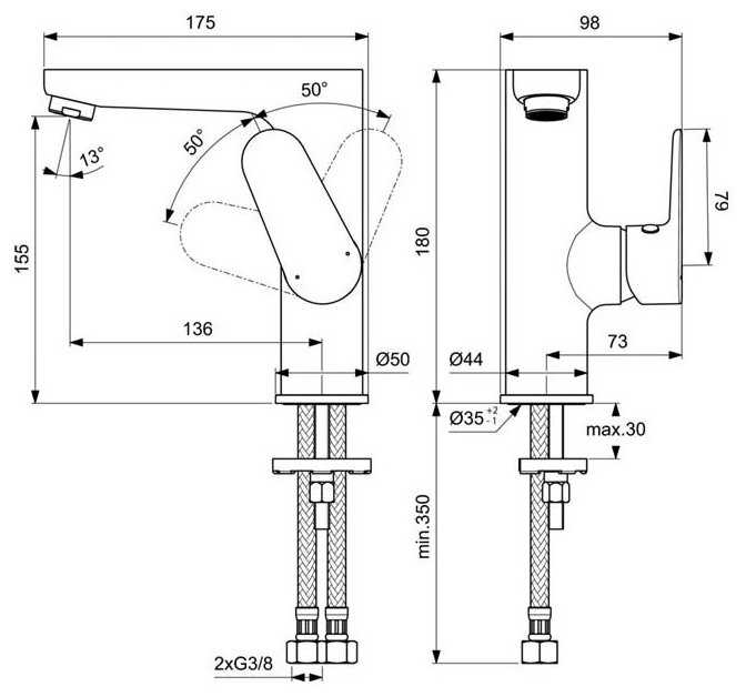 Смеситель Ideal Standard BC555AA фотография 1