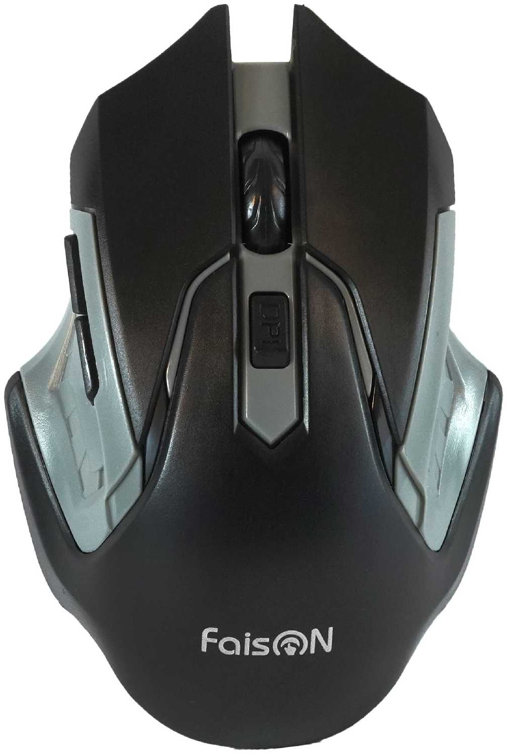 Беспроводная мышь FaisON, M-6, Alien, 1200 DPI, USB, серебряный