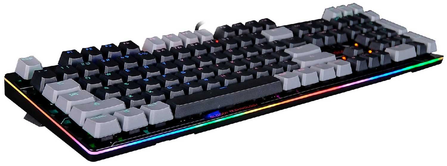 Клавиатура A4Tech Bloody B808N механическая черныйсерый USB for gamer LED фотография 2