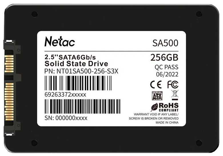 Ssd Диск Netac NT01SA500-256-S3X фотография 4