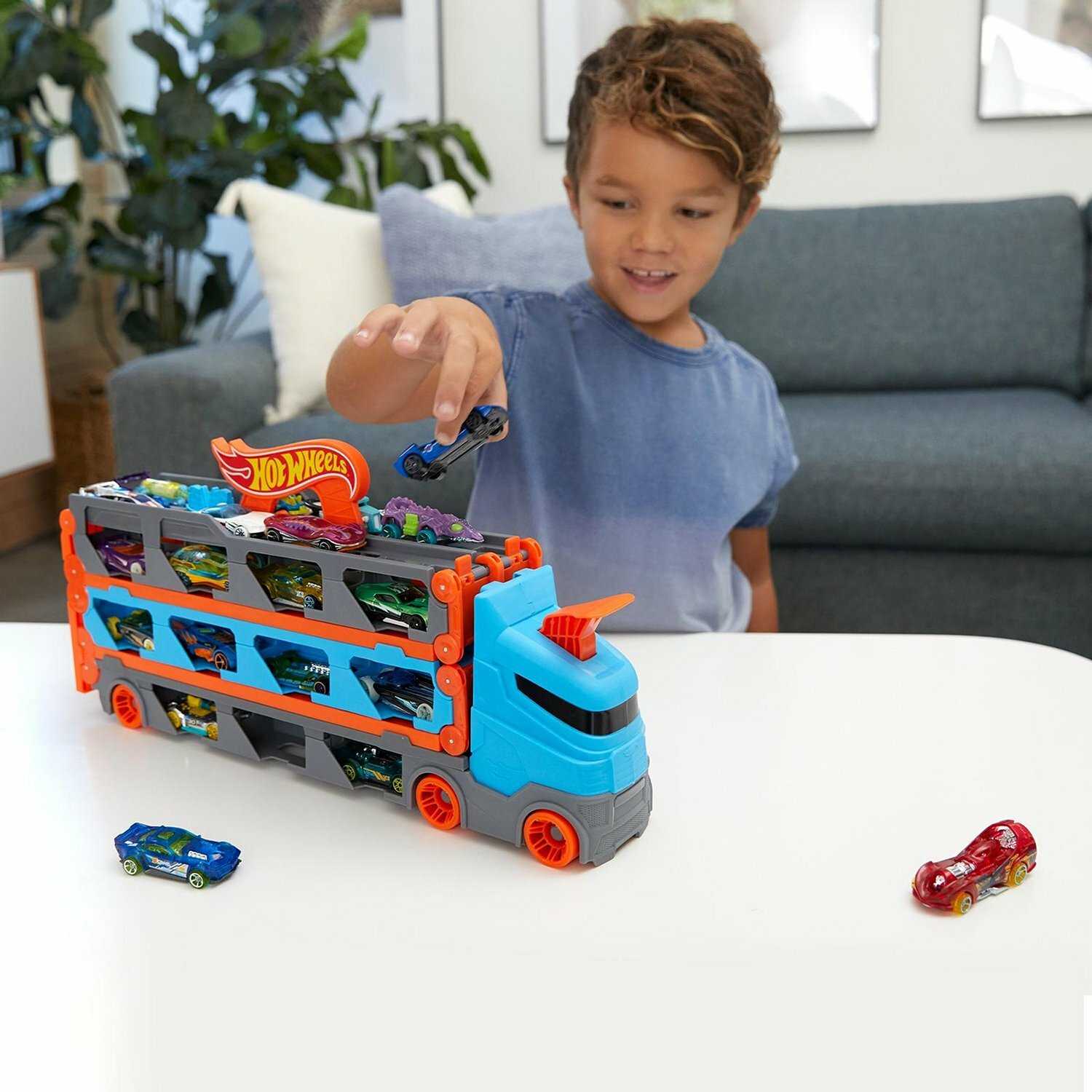 Трек Hot Wheels Сити Грузовик-автотрек (GVG37) фотография 10