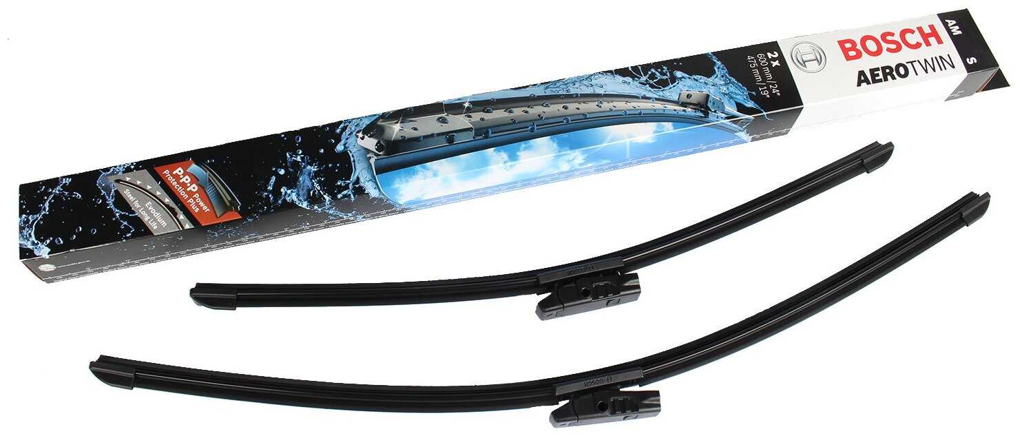 Щетка стеклоочистителя бескаркасная Bosch Aerotwin Multi-Clip AM469S, 2 шт. фотография 5