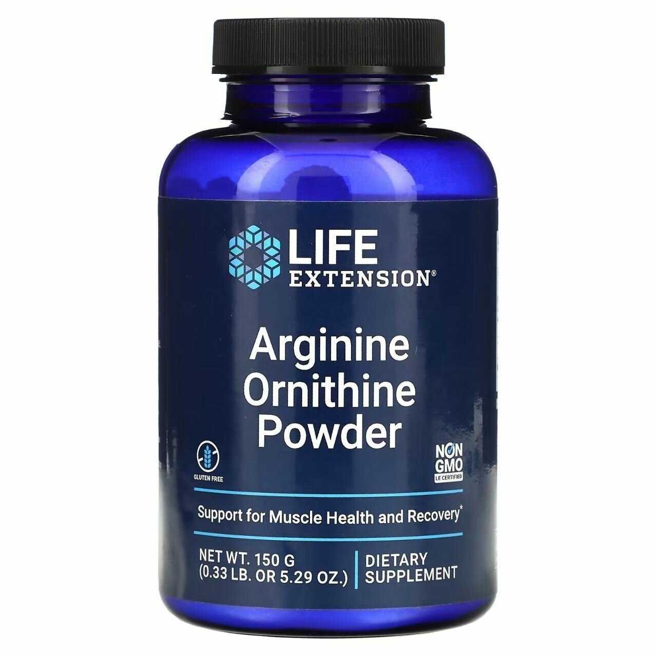 Аминокислоты Life Extension L-аргинин + L-Орнитин фотография 3