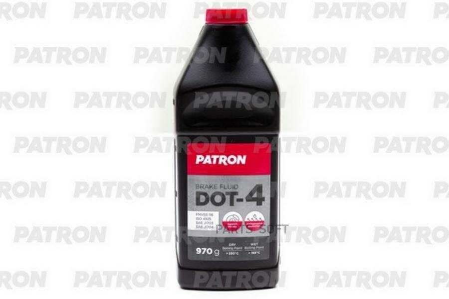 Жидкость тормозная PATRON DOT-4 (970г) фотография 2