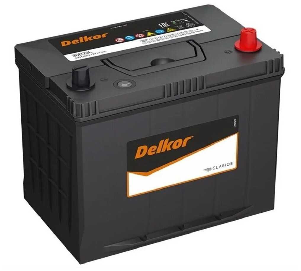 Аккумулятор автомобильный DELKOR 110D26L (6СТ-90) фотография 9