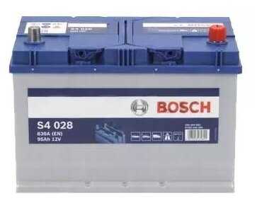 Автомобильный аккумулятор Bosch S4 028 (0 092 S40 280) 306х173х225 фотография 1