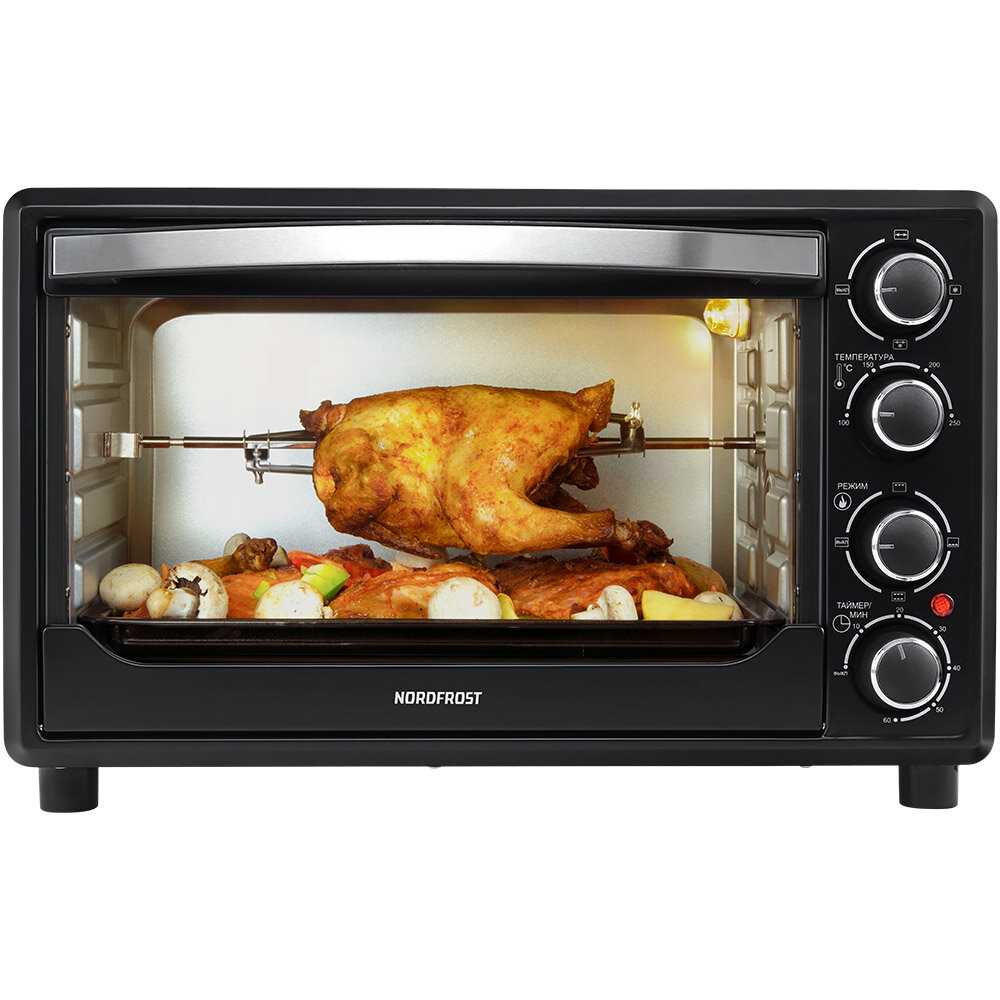 Мини-печь NORDFROST RC 350 W, электрическая настольная духовка, 1600 Вт, 35л, конвекция, гриль, таймер до 120 минут, 3 режима нагрева фотография 17
