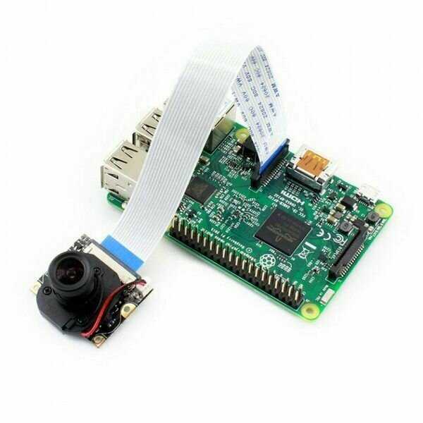 Камера 5-МП камера с регулируемым фокусом и ночной ИК подсветкой для Raspberry Pi фотография 6