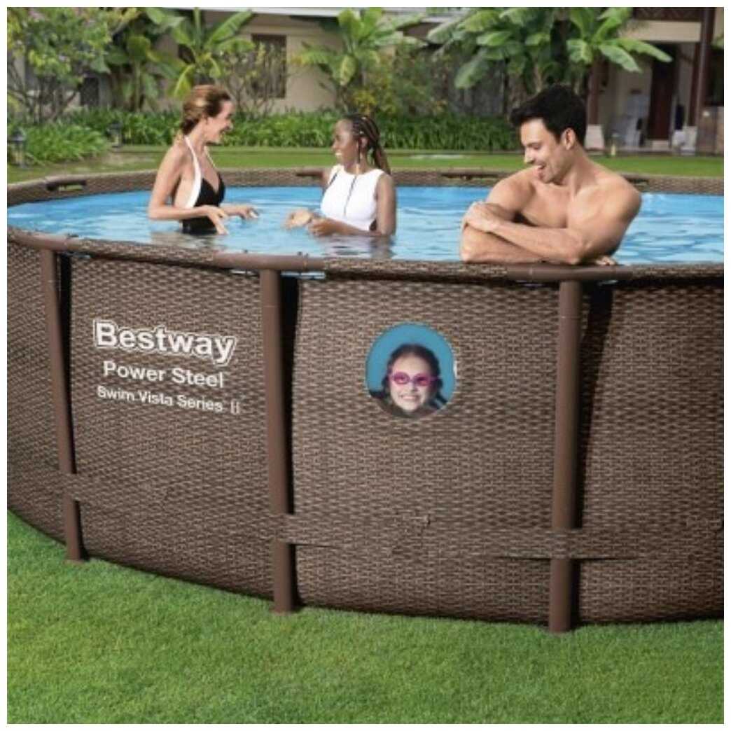 Бассейн Bestway Power Steel Swim Vista Set (56725) фотография 2