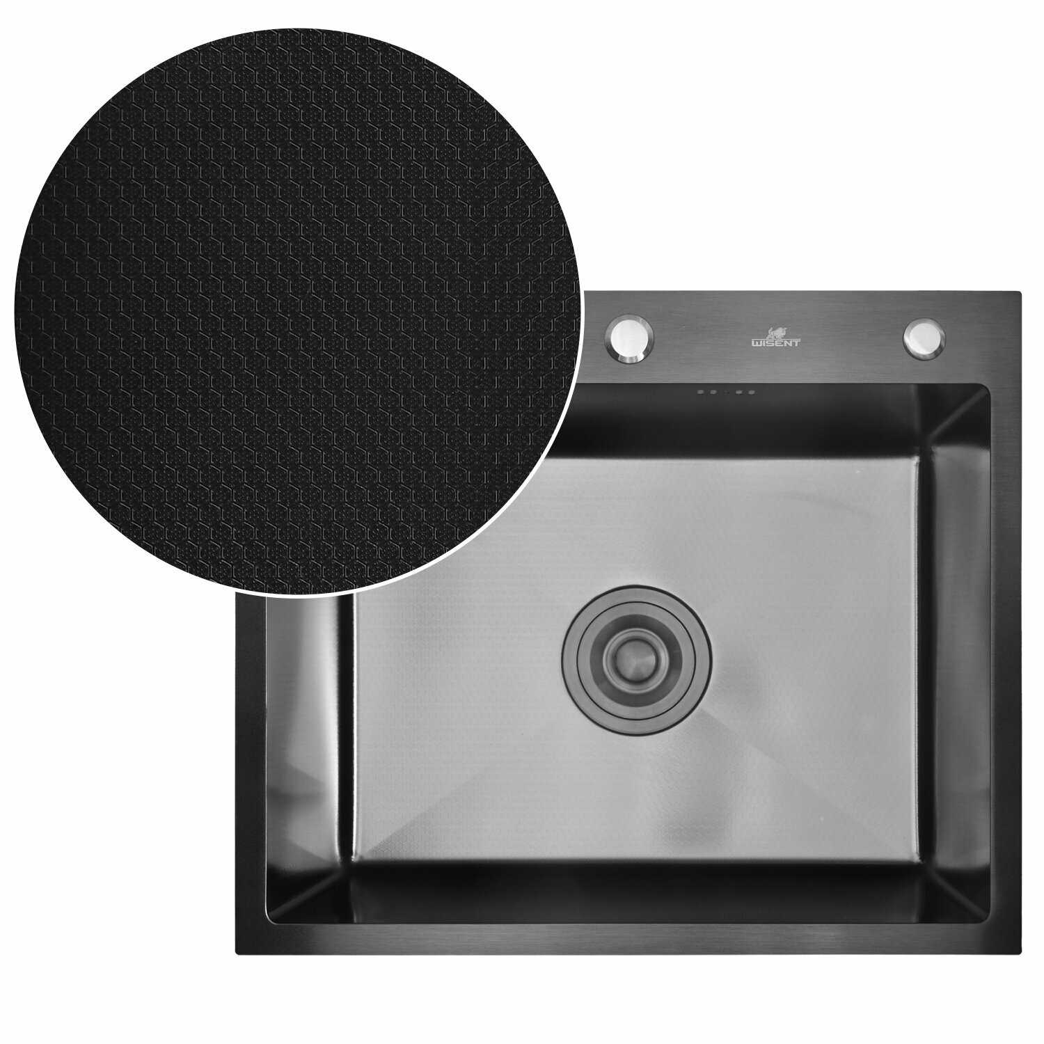 Мойка кухонная WISENT W36050BD-S