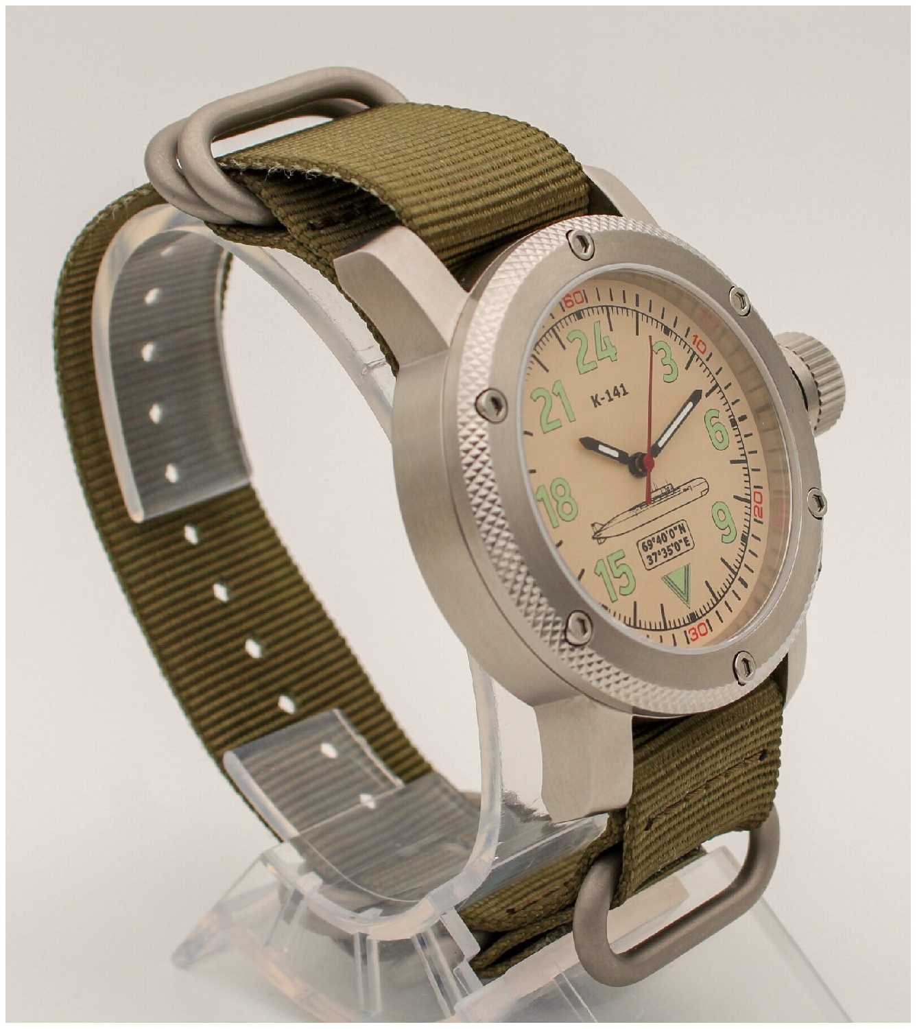 Часы К-141 / Курск (Oscar-II) механические с автоподзаводом (сапфировое стекло) 1087.21 фотография 2