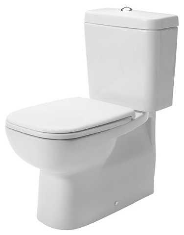 Чаша унитаза напольная DURAVIT D-Code 211809 с горизонтальным выпуском