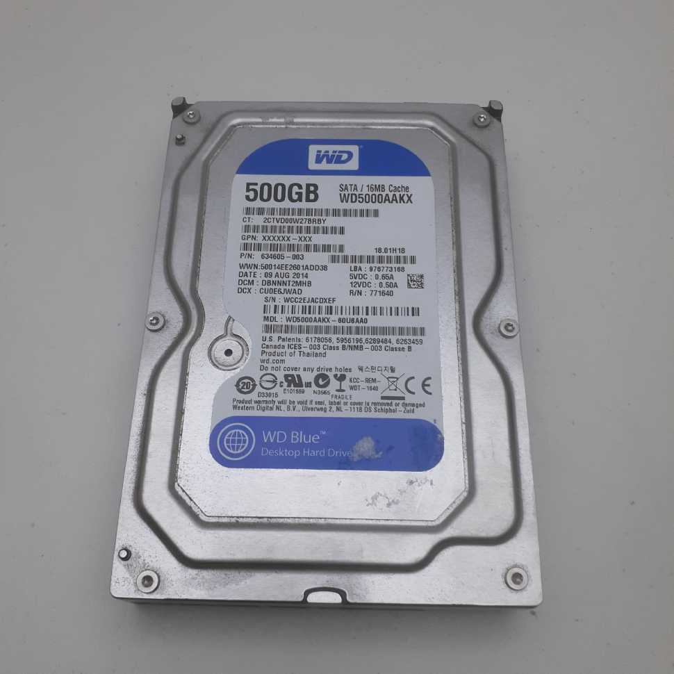 Жесткий диск Western Digital WD Blue Desktop (WD5000AAKX) фотография 5