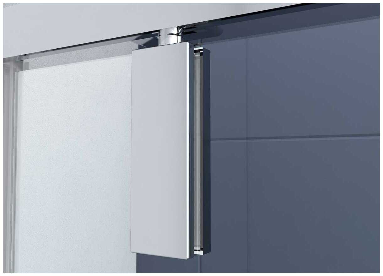 Душевой уголок Vincea Penta VSP-3P100CLB, 1000*1000, черный, стекло прозрачное фотография 3