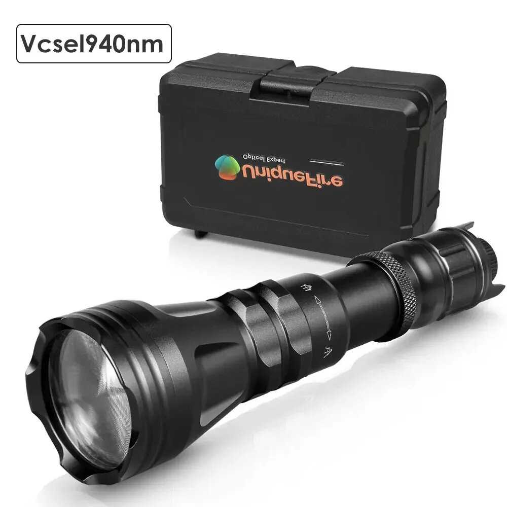 Светодиодный охотничий фонарик UniqueFire 2001D Vcsel IR 940 нм 850 нм линза Френеля зум ночное видение диммер Swtich фонарь макс. 1000 метров