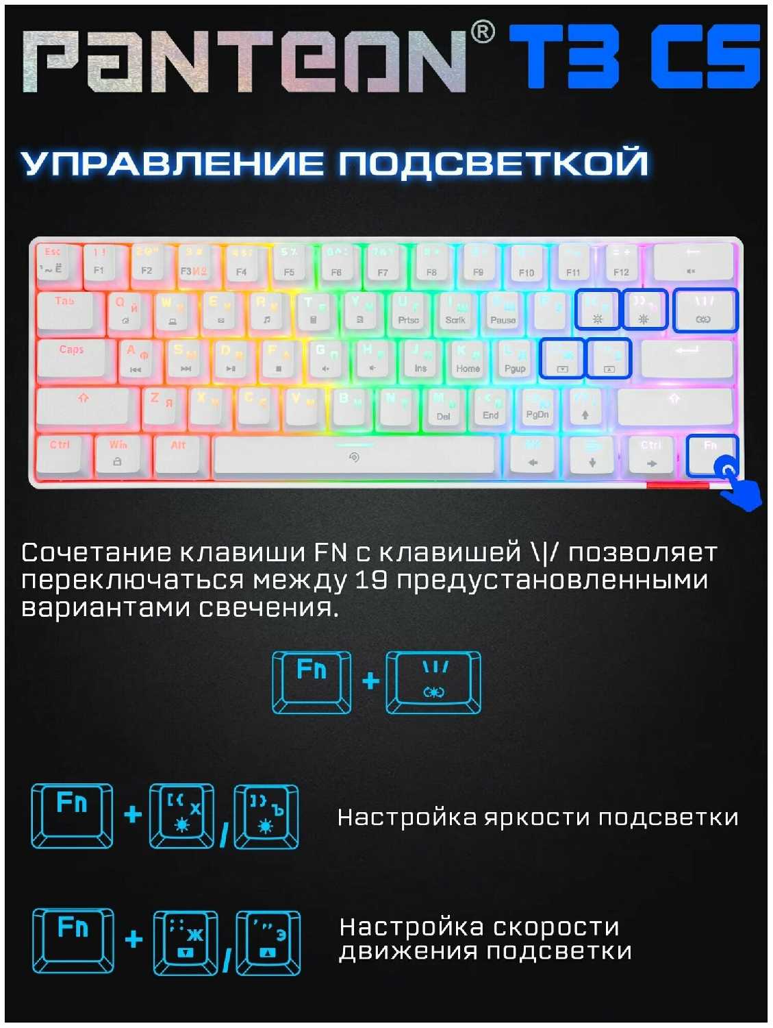 Механическая клавиатура PANTEON T3 BS HS RB (34) фотография 5