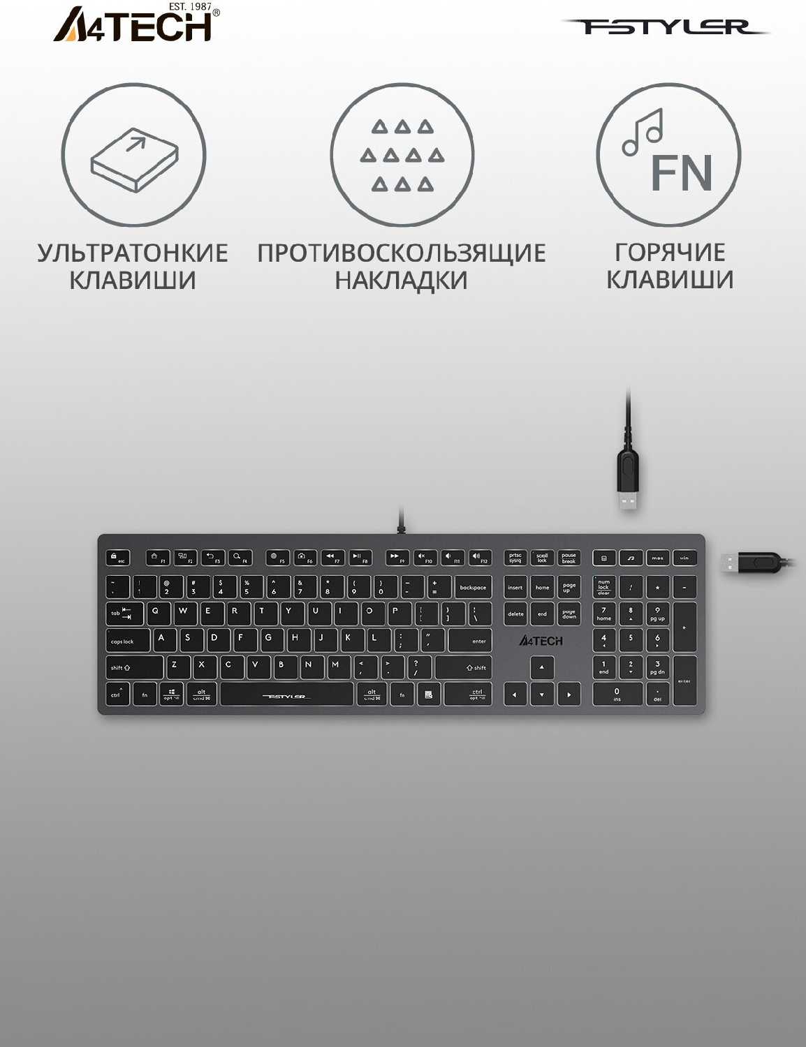 Клавиатура A4Tech Fstyler FX60H фотография 19