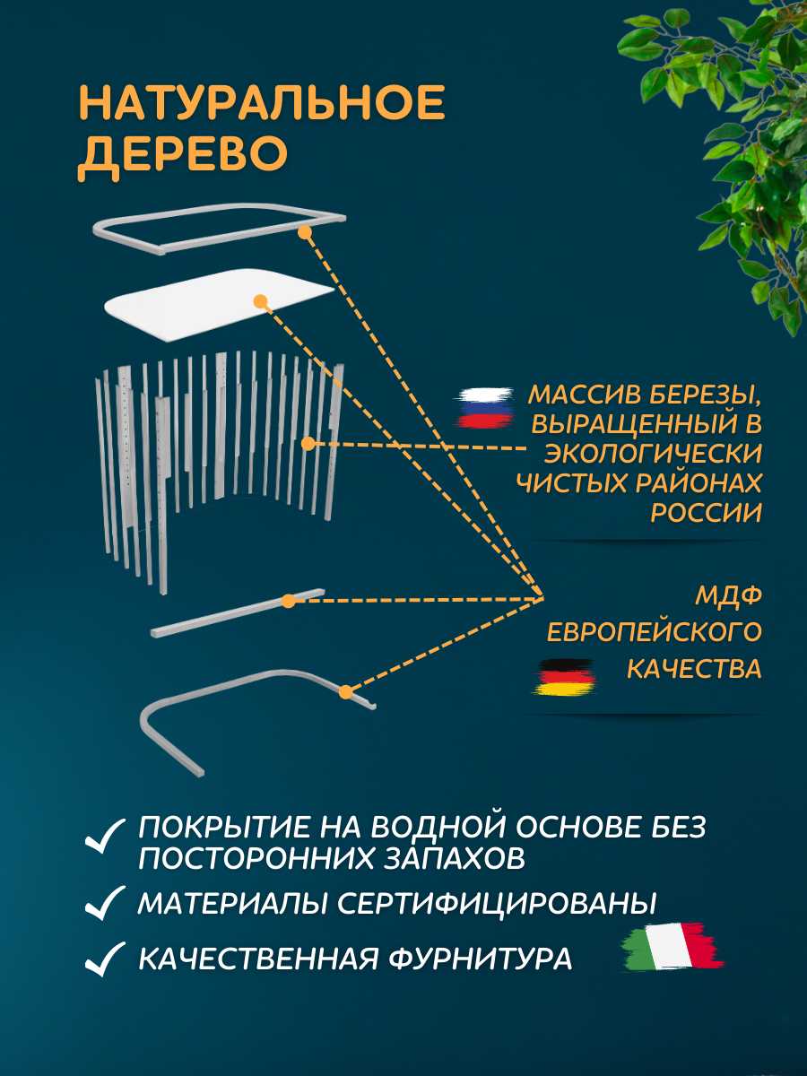 Приставная детская кровать Азбука Кроваток Dolce (9655) фотография 7