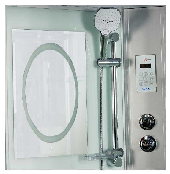 Душевая кабина WELTWASSER Emmer 11015 низкий поддон 110см*110см фотография 1