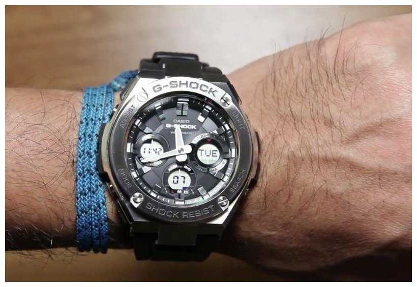 Японские наручные часы Casio G-SHOCK GST-S110-1A фотография 2