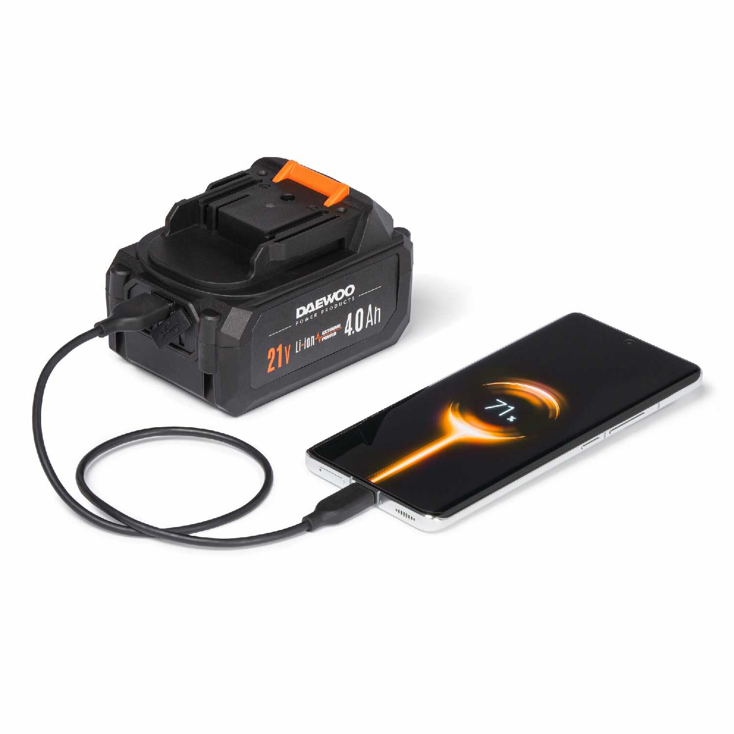 Аккумуляторная УШМ DAEWOO DAG 3021Li SET [21В, 125мм, Li-Ion 4А/ч + ЗУ] фотография 9