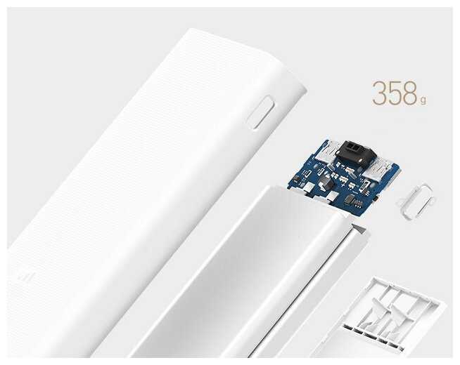 Внешний аккумулятор оригинал Xiaomi Mi Power Bank 3 20000 mAh с двухсторонней быстрой зарядкой фотография 5