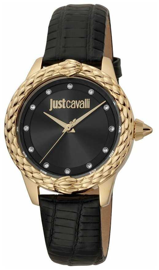 Наручные кварцевые часы Just Cavalli JC1L144L0025, стальной корпус, кожаный ремешок, браслет на руку фотография 3