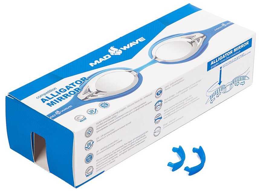 Очки для плавания MAD WAVE Alligator (M0427 13 0 01W) фотография 6