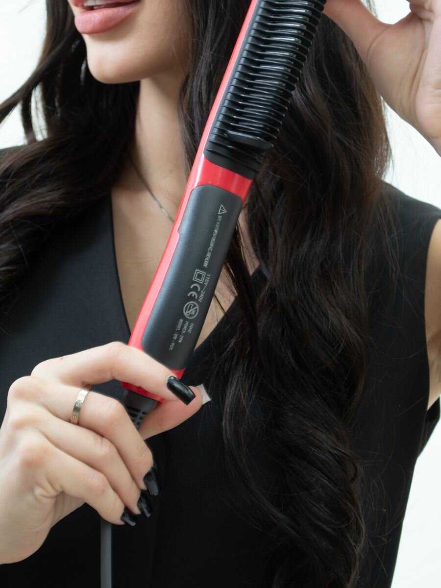 Расческа выпрямитель для волос электрическая фотография 8