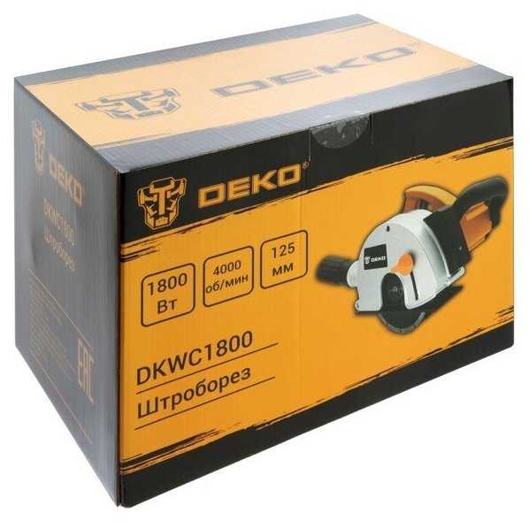 Штроборез DEKO DKWC1800, 125 мм, 1800 Вт, лазерный указатель фотография 23