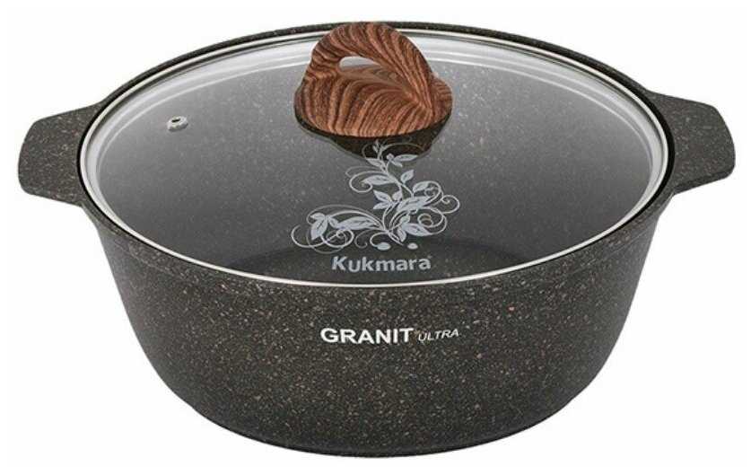 Кастрюля-жаровня Kukmara Granit Ultra фотография 18