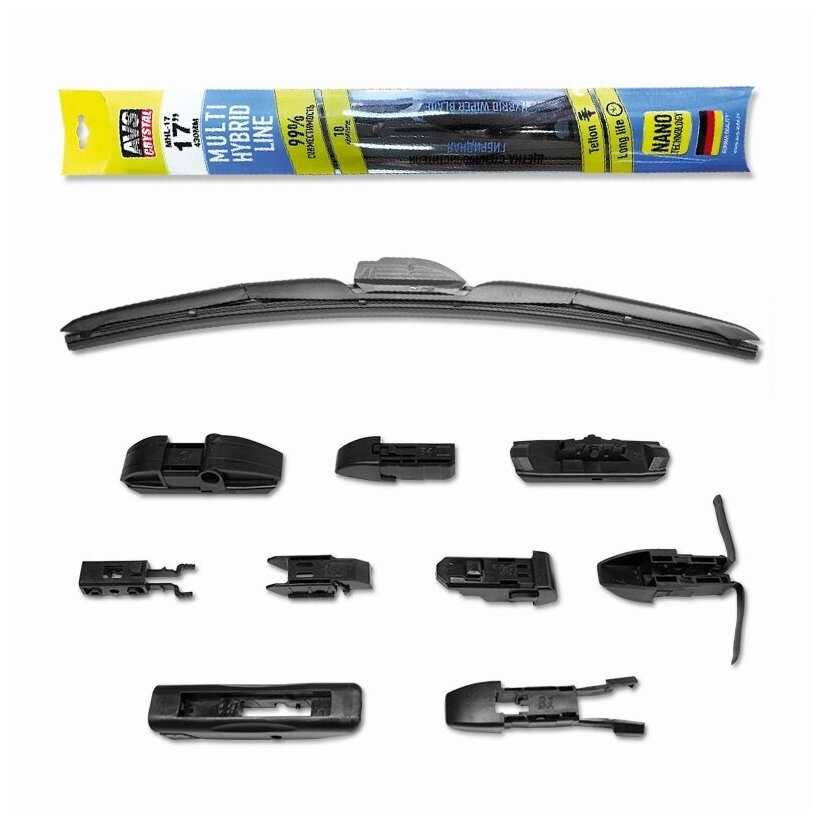 Щетка стеклоочистителя AVS Multi Hybrid Line (10 в 1) MHL-16 (40 см), 1шт. фотография 2