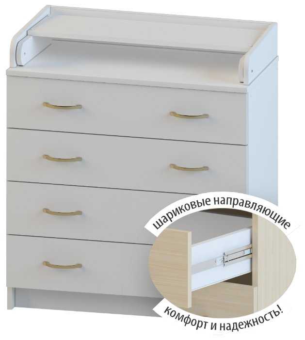 Пеленальный комод Атон Мебель Сириус 80/4 ЛДСП фотография 1