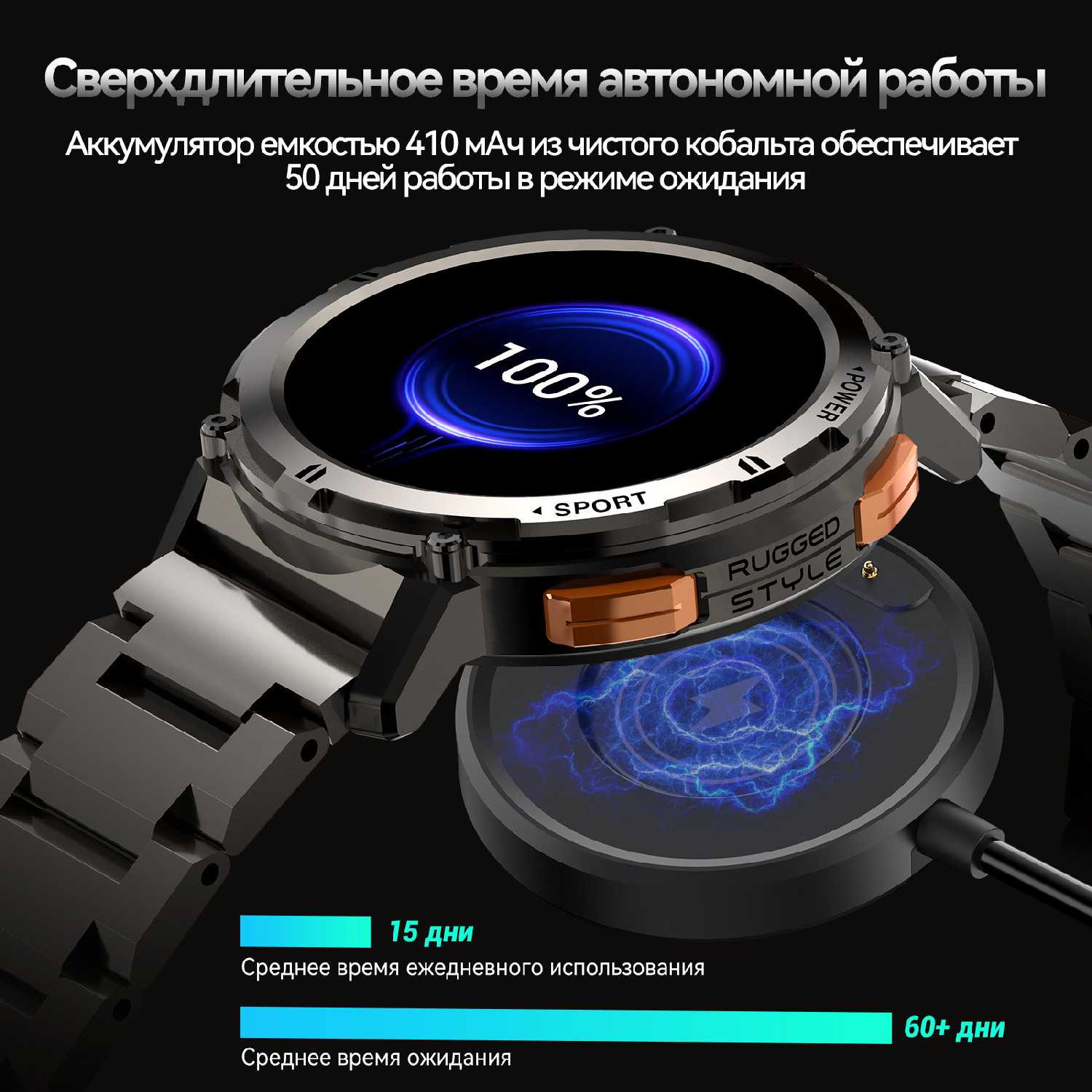 Умные часы Kospet TANK T2 фотография 3