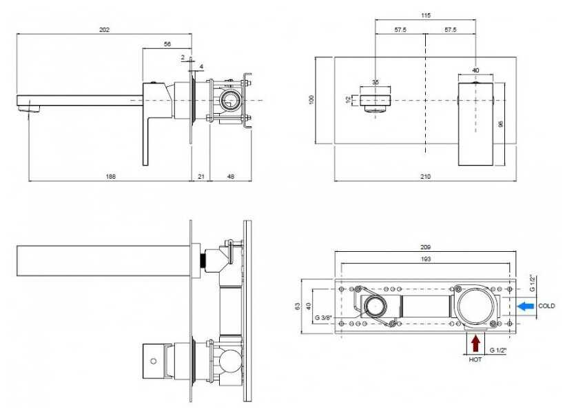 Смеситель для кухни CEZARES Unika (BLI1-02) фотография 5